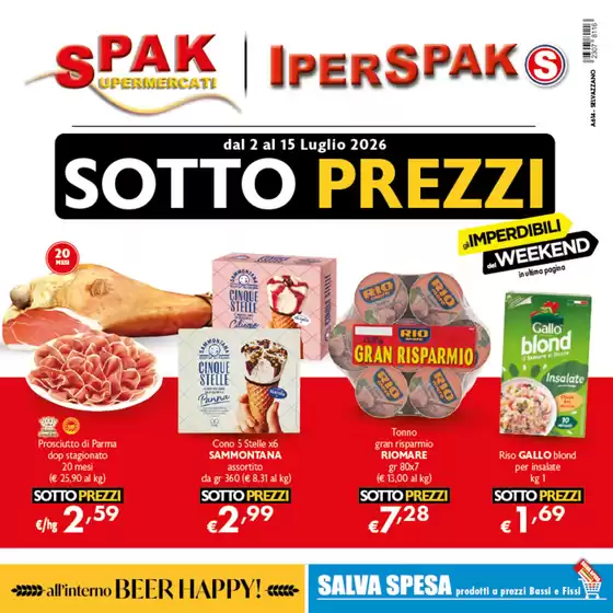 Volantino IperSpak | Sotto prezzi | 2026-07-02T00:00:00.000Z - 2026-07-15T00:00:00.000Z
