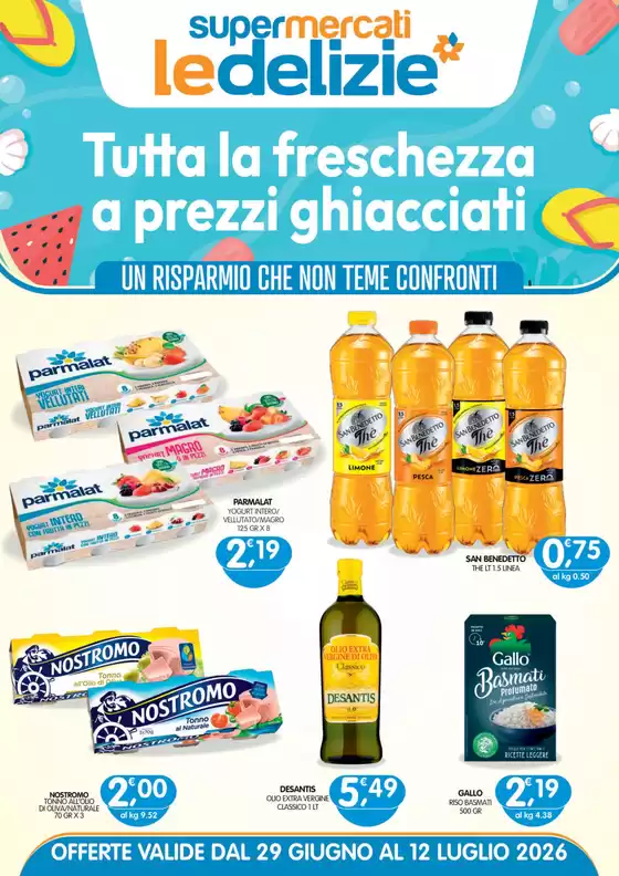 Volantino Le Delizie del Sud a Vobarno | Tutta la freschezza a prezzi ghiacciati | 2026-07-02T00:00:00.000Z - 2026-07-12T00:00:00.000Z