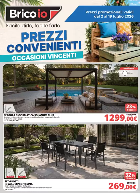 Volantino Bricoio | PREZZI CONVENIENTI OCCASIONI VINCENTI | 2026-07-02T00:00:00.000Z - 2026-07-19T00:00:00.000Z
