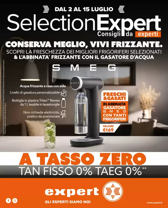 Volantino Expert a Solaro | A tasso zero | 2026-07-02T00:00:00.000Z - 2026-07-15T00:00:00.000Z