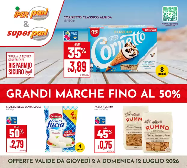 Volantino Iperpan | Grandi marche fino al 50% | 2026-07-02T00:00:00.000Z - 2026-07-12T00:00:00.000Z