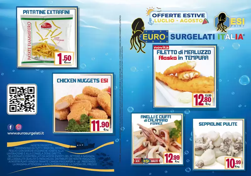 Volantino Eurosurgelati Italia | Offerte estive Luglio-Agosto | 2026-07-01T00:00:00.000Z - 2026-08-31T00:00:00.000Z
