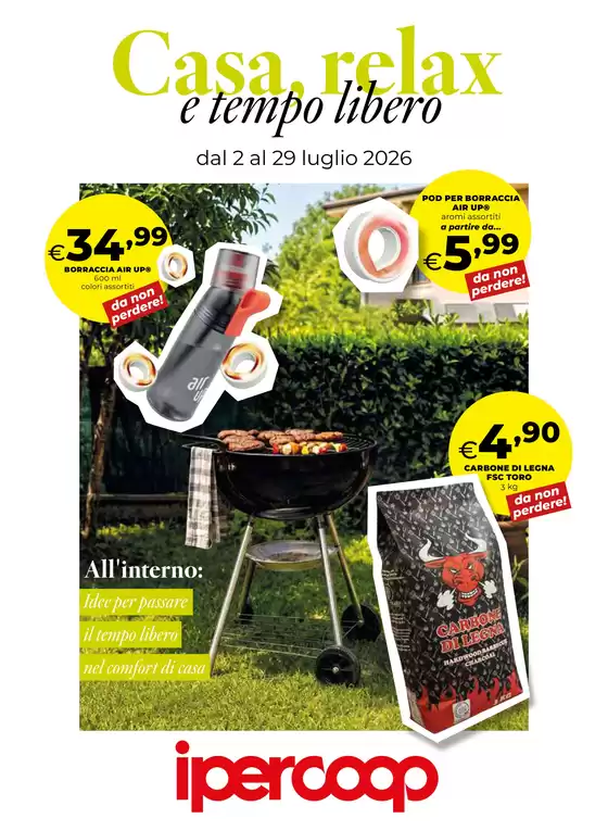 Volantino Ipercoop | Catalogo Vacanze a casa | 2026-07-02T00:00:00.000Z - 2026-07-29T00:00:00.000Z