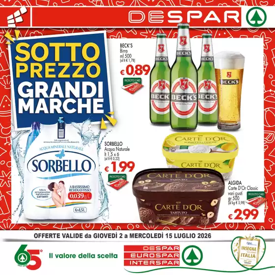 Volantino Despar | Sotto prezzo Grandi marche | 2026-07-02T00:00:00.000Z - 2026-07-15T00:00:00.000Z