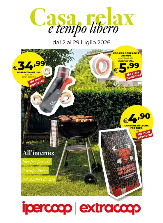 Volantino Extracoop a Malgesso | Catalogo Vacanze a casa | 2026-07-02T00:00:00.000Z - 2026-07-29T00:00:00.000Z