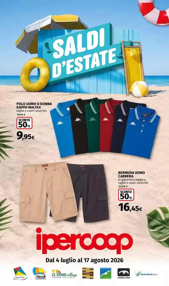 Volantino Ipercoop | Saldi d'Estate | 2026-07-04T00:00:00.000Z - 2026-08-17T00:00:00.000Z