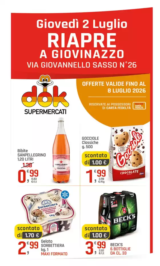 Volantino Dok | Riapre a giovinazzo | 2026-07-02T00:00:00.000Z - 2026-07-08T00:00:00.000Z