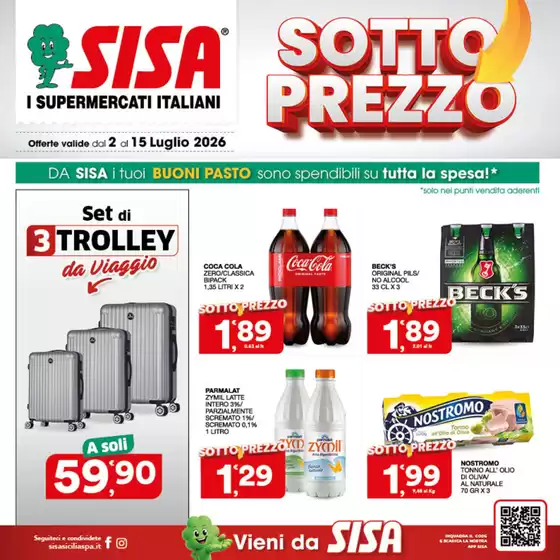 Volantino Sisa | Sottoprezzo | 2026-07-02T00:00:00.000Z - 2026-07-15T00:00:00.000Z