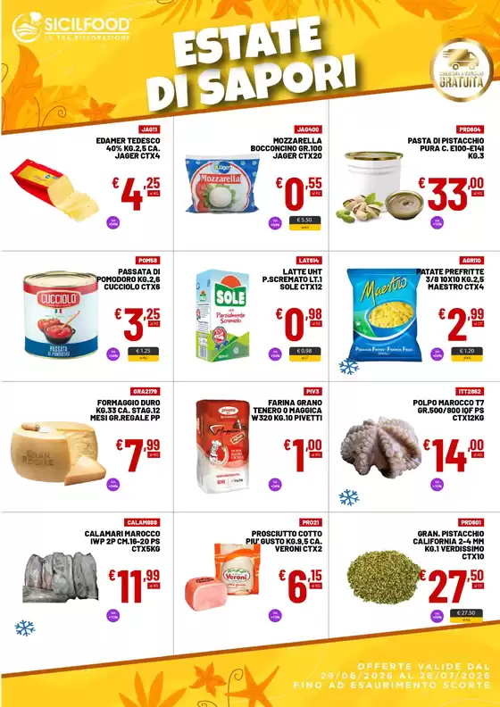 Volantino Sicil Food a Pieve di Teco | Estate di sapori | 2026-06-29T00:00:00.000Z - 2026-07-26T00:00:00.000Z