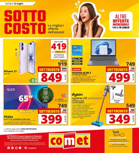 Volantino Comet | Sottocosto | 2026-07-03T00:00:00.000Z - 2026-07-12T00:00:00.000Z