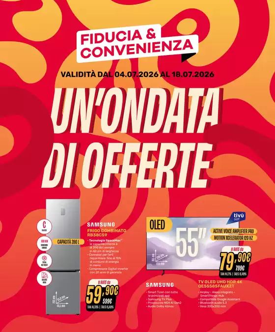 Volantino Fiducia & Convenienza | Un'ondata di offerte | 2026-07-04T00:00:00.000Z - 2026-07-18T00:00:00.000Z
