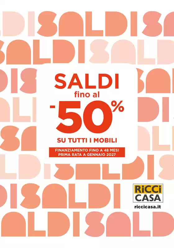 Volantino Ricci Casa a Capralba | Saldi fino al 50% | 2026-07-06T00:00:00.000Z - 2026-07-19T00:00:00.000Z