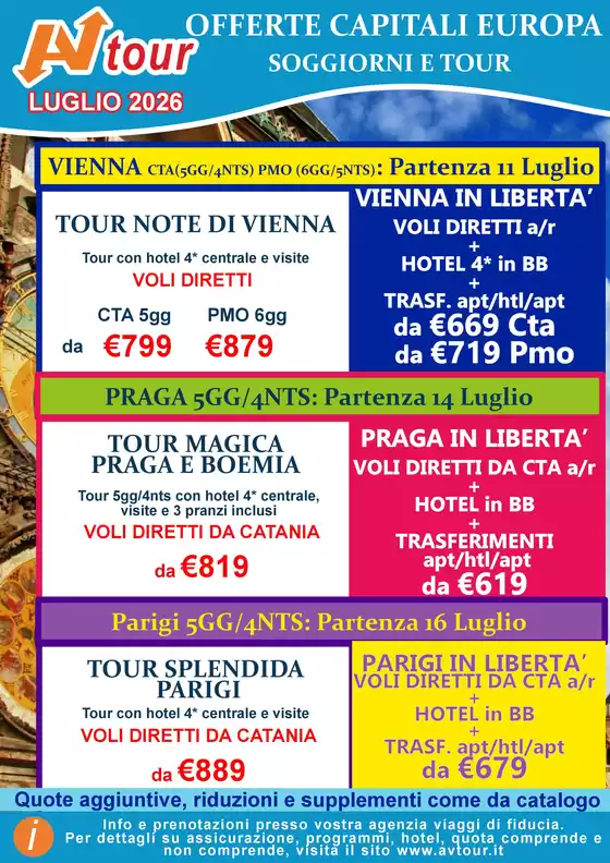 Volantino Av Tour a Molini di Triora | OFFERTE CAPITALI EUROPA  | 2026-07-11T00:00:00.000Z - 2026-07-16T00:00:00.000Z