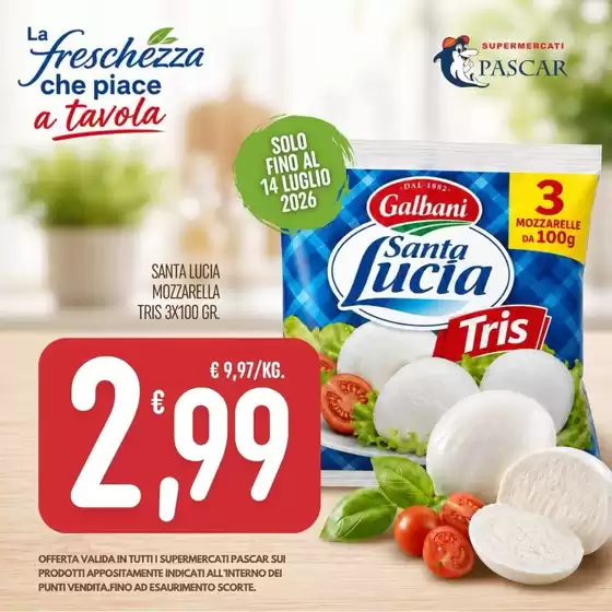 Volantino Pascar | Solo fino al 14 luglio | 2026-07-03T00:00:00.000Z - 2026-07-14T00:00:00.000Z