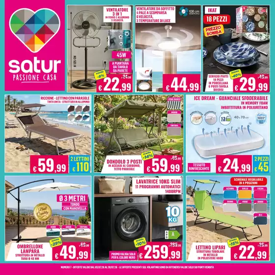 Volantino Satur a Roccalumera | Paga anche in 10 rate | 2026-07-03T00:00:00.000Z - 2026-07-30T00:00:00.000Z
