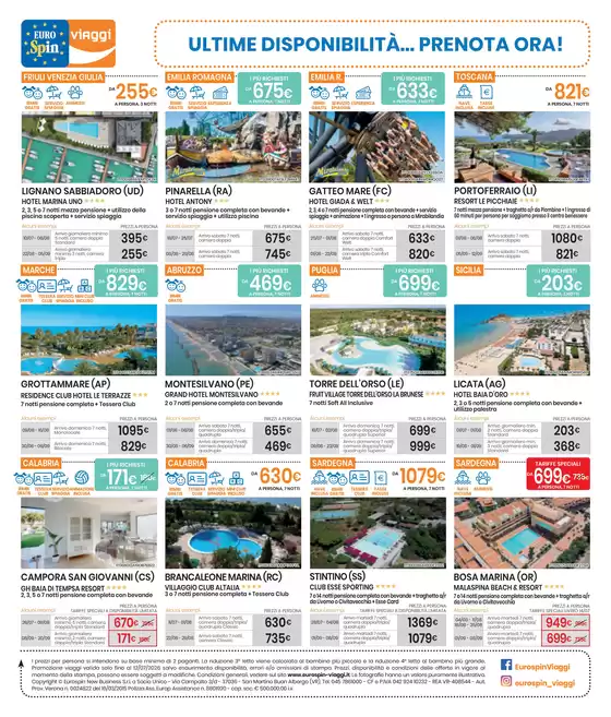 Volantino Eurospin Viaggi a Roccalumera | ULTIME DISPONIBILITÀ... PRENOTA ORA! | 2026-07-03T00:00:00.000Z - 2026-07-12T00:00:00.000Z