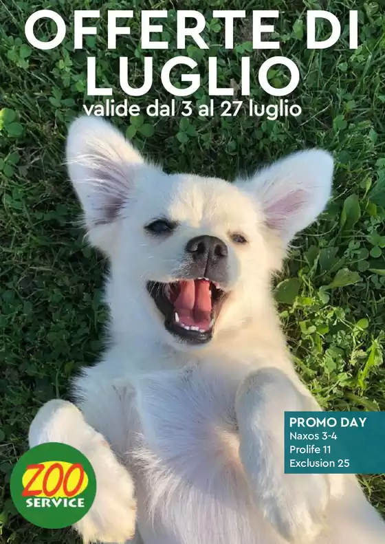 Volantino Zoo Service | Volantino Zoo Service | 2026-07-03T00:00:00.000Z - 2026-07-27T00:00:00.000Z