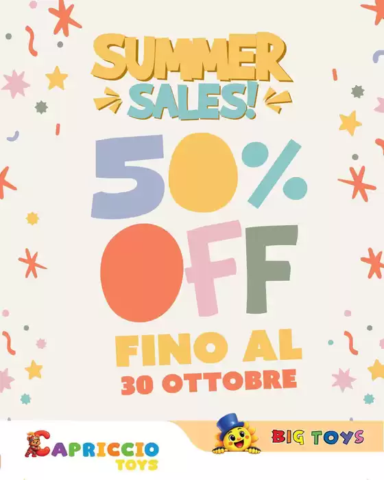 Volantino il Capriccio Giocattoli | Offerte il Capriccio Giocattoli | 2026-07-05T00:00:00.000Z - 2026-10-30T00:00:00.000Z