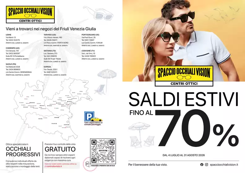 Volantino Spaccio Occhiali Vision | Fino al 70% | 2026-07-04T00:00:00.000Z - 2026-08-31T00:00:00.000Z