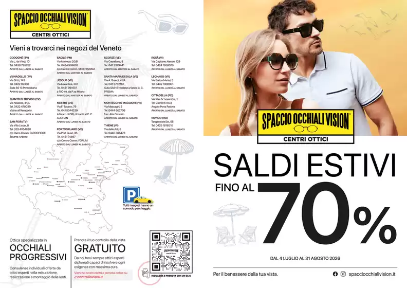 Volantino Spaccio Occhiali Vision | Offerte esclusive per i nostri clienti | 2026-07-04T00:00:00.000Z - 2026-08-31T00:00:00.000Z