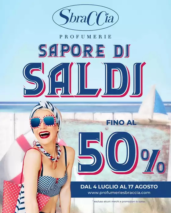 Volantino Profumerie Sbraccia | Sapore di saldi | 2026-07-04T00:00:00.000Z - 2026-08-17T00:00:00.000Z