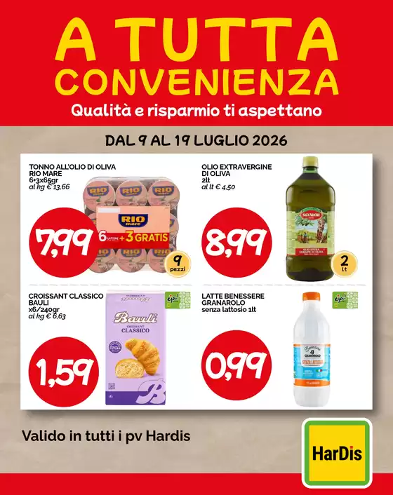 Volantino Hardis | A tutta convenienza | 2026-07-09T00:00:00.000Z - 2026-07-19T00:00:00.000Z