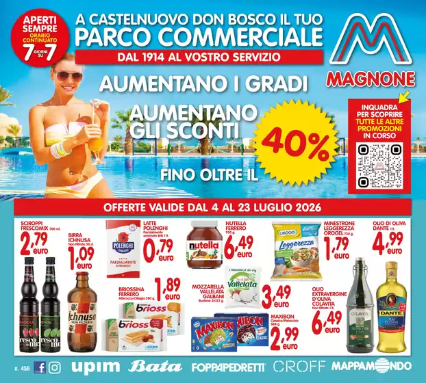 Volantino Magnone | Fino oltre il 40% | 2026-07-06T00:00:00.000Z - 2026-07-23T00:00:00.000Z
