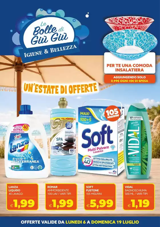 Volantino Le Bolle di Giù Giù | Un'estate di offerte | 2026-07-06T00:00:00.000Z - 2026-07-19T00:00:00.000Z