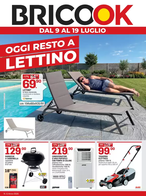 Volantino Brico ok | Oggi resto a lettino | 2026-07-09T00:00:00.000Z - 2026-07-19T00:00:00.000Z