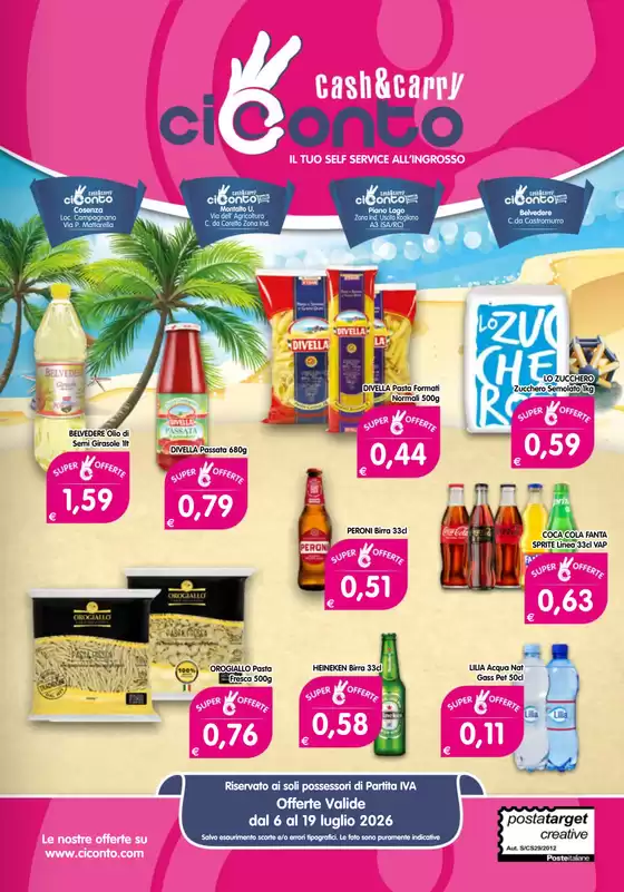 Volantino CiConto | Offerte CiConto | 2026-07-06T00:00:00.000Z - 2026-07-19T00:00:00.000Z