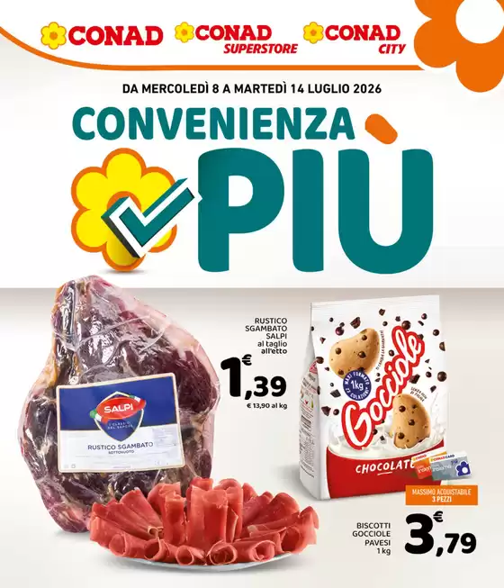 Volantino Conad City | Convenienza Più | 2026-07-08T00:00:00.000Z - 2026-07-14T00:00:00.000Z