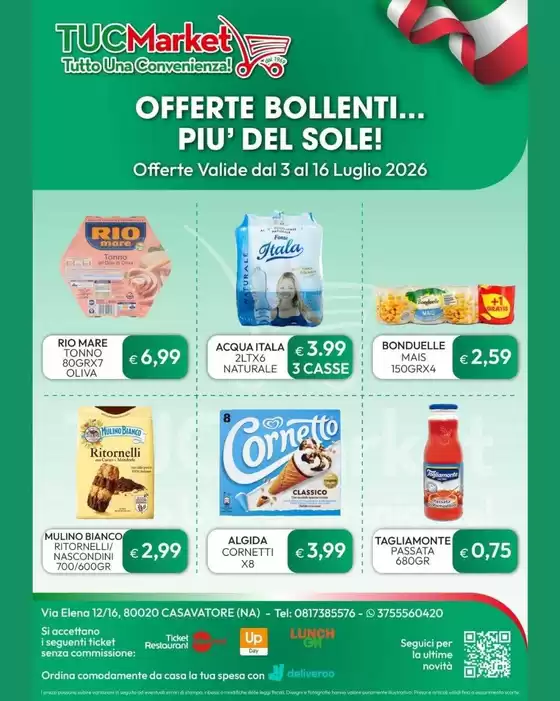 Volantino Tuc Market | Offerte bollenti... Piu del sole! | 2026-07-03T00:00:00.000Z - 2026-07-16T00:00:00.000Z