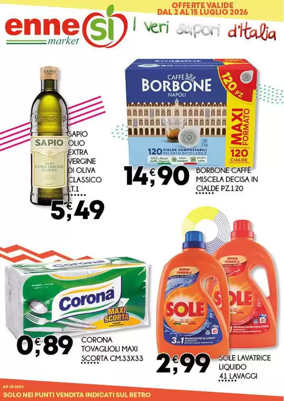Volantino Ennesi Supermercati | Offerte valide dal 2 al 15 luglio 2026 | 2026-07-02T00:00:00.000Z - 2026-07-15T00:00:00.000Z