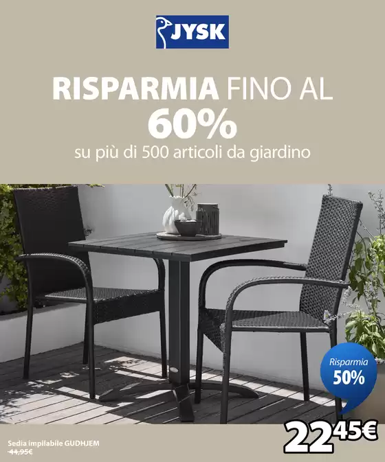 Volantino JYSK | Risparmia fino al 60% | 2026-07-04T00:00:00.000Z - 2026-07-12T00:00:00.000Z