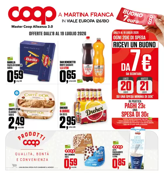 Volantino Coop | OFFERTE DALL'8 AL 19 LUGLIO 2026 | 2026-07-08T00:00:00.000Z - 2026-07-19T00:00:00.000Z