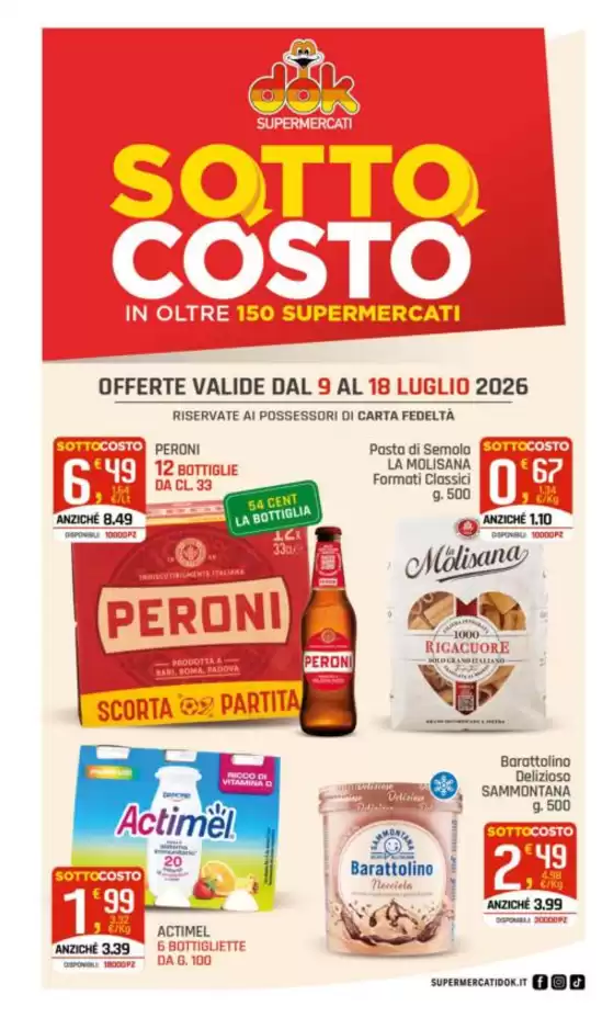 Volantino Dok | Sottocosto | 2026-07-09T00:00:00.000Z - 2026-07-18T00:00:00.000Z