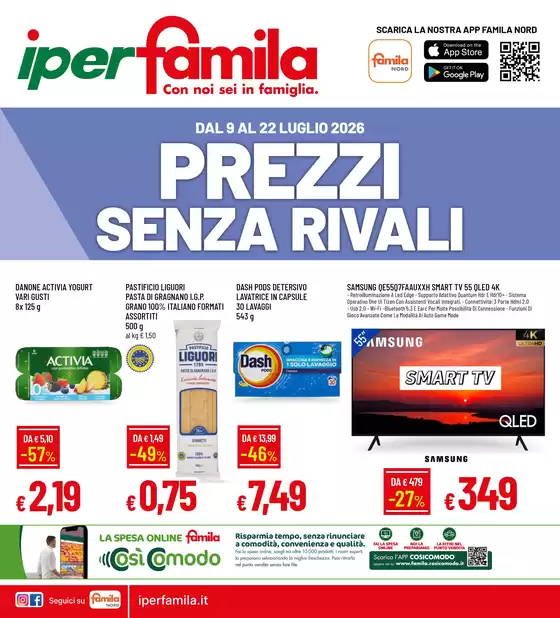 Volantino Iperfamila | PREZZI SENZA RIVALI | 2026-07-09T00:00:00.000Z - 2026-07-22T00:00:00.000Z