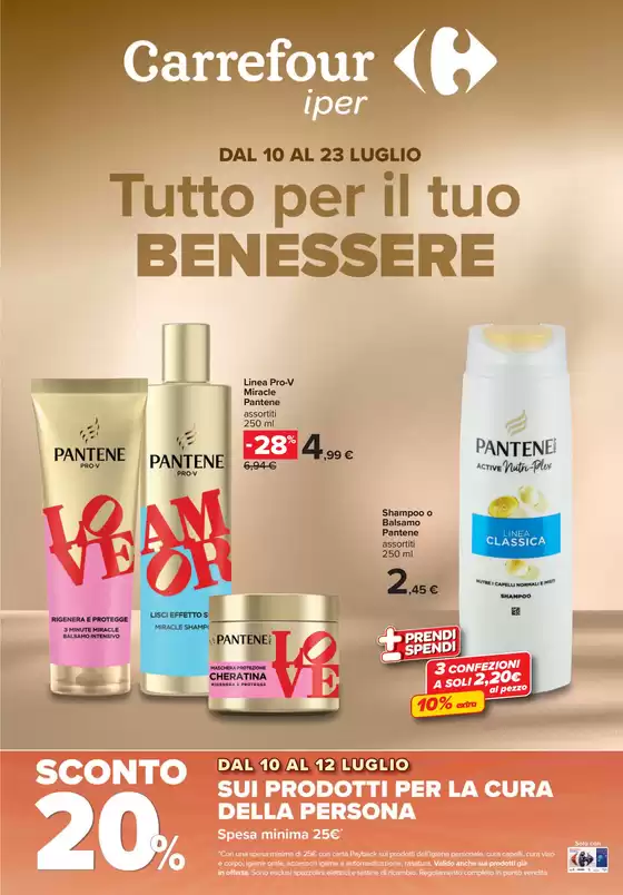 Volantino Carrefour Ipermercati | Tutto per il tuo benessere | 2026-07-10T00:00:00.000Z - 2026-07-23T00:00:00.000Z