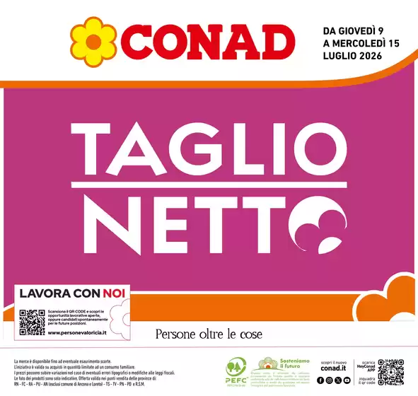 Volantino Conad | Taglio Netto | 2026-07-09T00:00:00.000Z - 2026-07-15T00:00:00.000Z