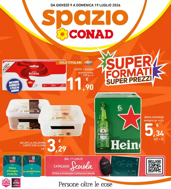 Volantino Spazio Conad | SUPER FORMATI SUPER PREZZI | 2026-07-09T00:00:00.000Z - 2026-07-19T00:00:00.000Z