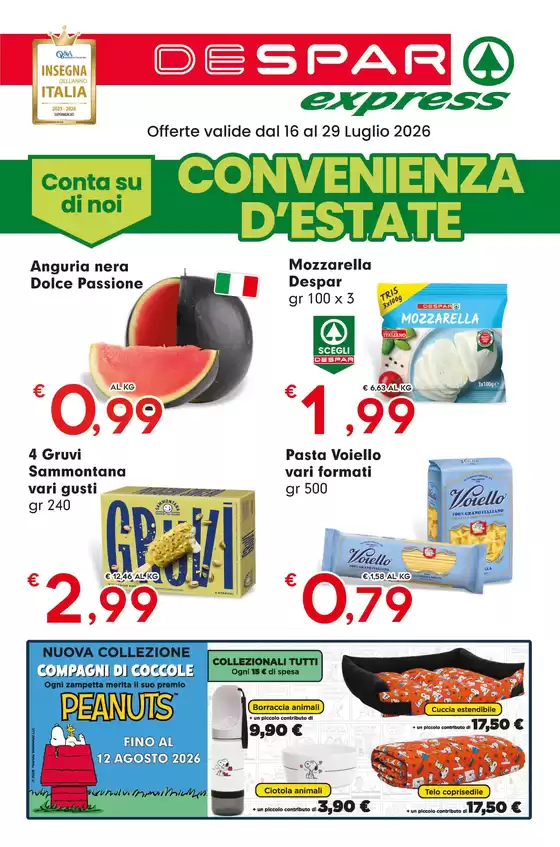 Volantino Despar Express | Convenienza d'estate | 2026-07-16T00:00:00.000Z - 2026-07-29T00:00:00.000Z