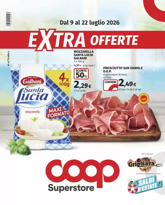 Volantino Coop a San Germano Vercellese | Extra offerte | 2026-07-09T00:00:00.000Z - 2026-07-22T00:00:00.000Z
