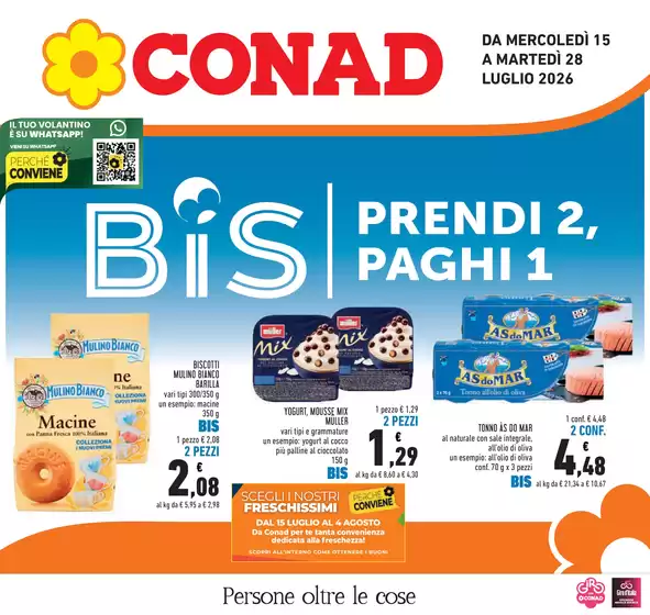 Volantino Conad a Morazzone | BIS prendi 2, paghi 1 | 2026-07-15T00:00:00.000Z - 2026-07-28T00:00:00.000Z