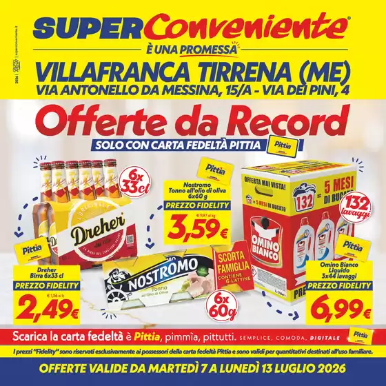 Volantino SuperConveniente | Offerte da record | 2026-07-08T00:00:00.000Z - 2026-07-13T00:00:00.000Z