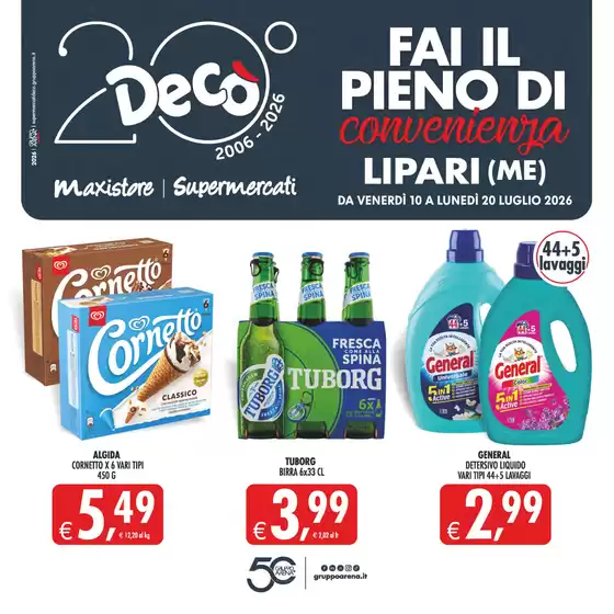 Volantino Decò | Fai il pieno di convenienza | 2026-07-10T00:00:00.000Z - 2026-07-20T00:00:00.000Z