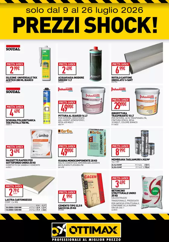 Volantino Ottimax | Prezzi shock! | 2026-07-09T00:00:00.000Z - 2026-07-26T00:00:00.000Z