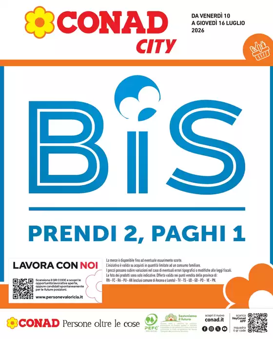 Volantino Conad City | BIS | 2026-07-10T00:00:00.000Z - 2026-07-16T00:00:00.000Z