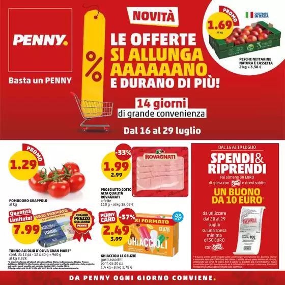 Volantino PENNY a Casalmaiocco | 14 giorni di grande convenienza | 2026-07-16T00:00:00.000Z - 2026-07-29T00:00:00.000Z