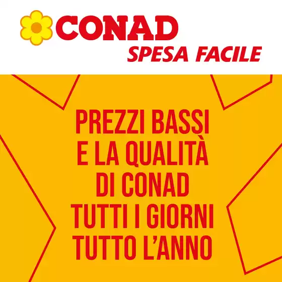 Volantino Spesa Facile | Prezzi bassi e la qualità di conad tutti i giorni tutto l'anno | 2026-07-01T00:00:00.000Z - 2026-07-31T00:00:00.000Z