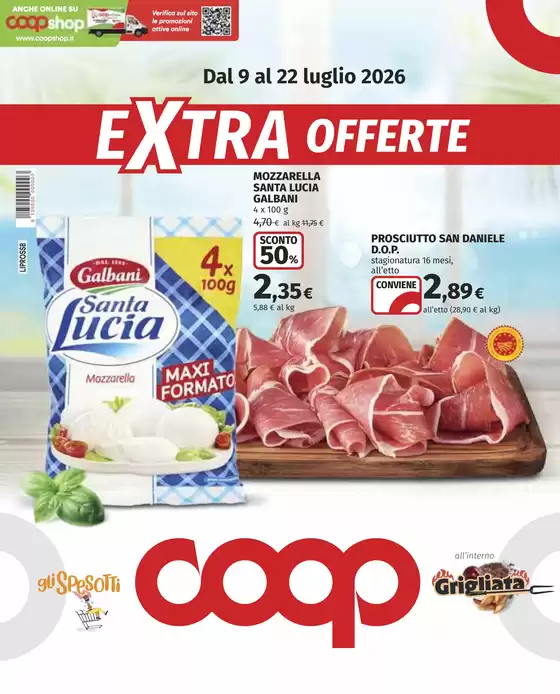 Volantino Coop |  Extra offerte | 2026-07-09T00:00:00.000Z - 2026-07-22T00:00:00.000Z